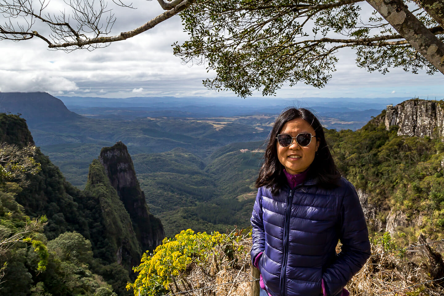 Julie at Altos Corvo Branco in the canyons of Brazil